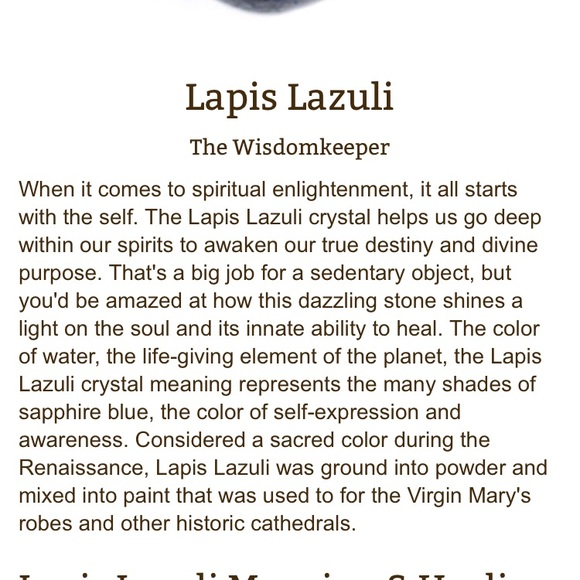 Lovely Blue Lapis Lazuli Stone & Sterling Necklace - Picture 4 of 4